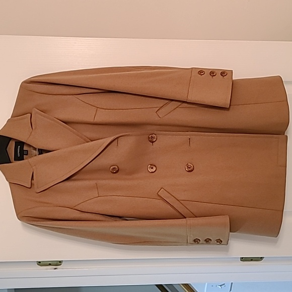 Express Jackets & Blazers - Express Women's Camel Tan Double-Breasted Pea Coat